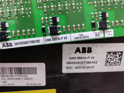 برد کنترل UNS0881b-P V2 ABB 3BHE050077R0102