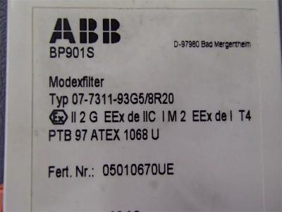 BP901S ABB 07-7311-93G5/8R20، فیلتر منبع تغذیه